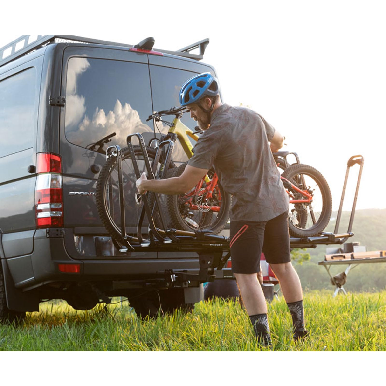 Piston Pro X KUAT 1-Bike Add-On - Rugged Durable Kashima-Coated Portable No Frame Contact Easy-to-Attach Bicycle Rack Expansion Kit Compatible with 2" Piston Pro X LED Hitch Rack