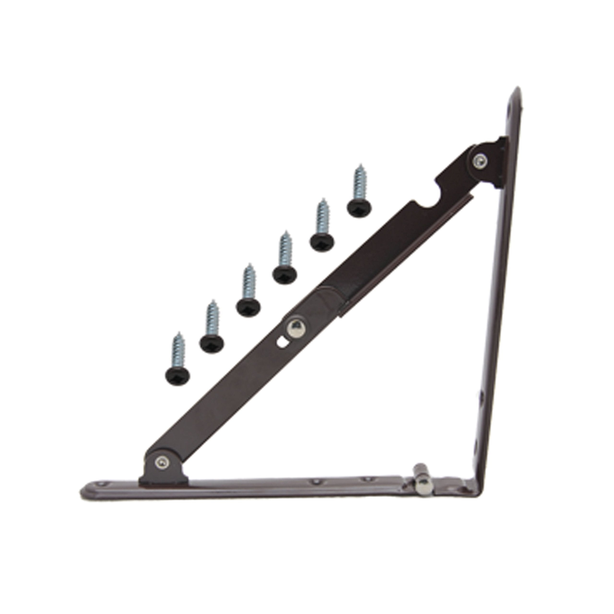 Folding Shelf Bracket AP Products 013-243, Brown