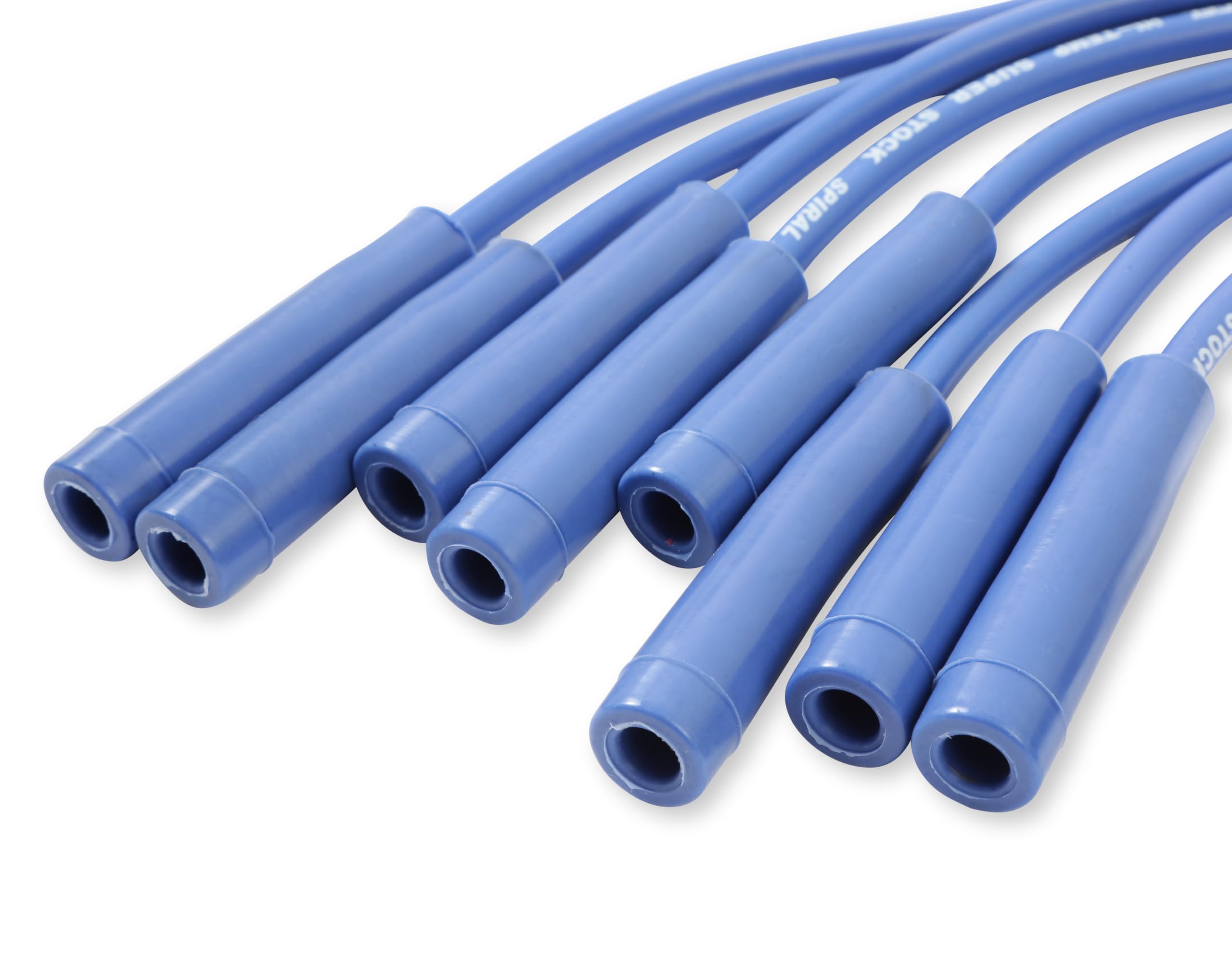 ACCEL Super Stock 5040B Spark Plug Wire Set - 8mm - Universal - Blue Wire with Blue Straight Boots