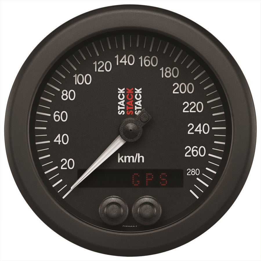 GPS Stack ST3804 Speedometer, 88Mm, Blk, 0-290 Km/H