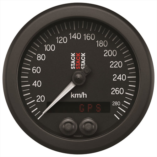 GPS Stack ST3804 Speedometer, 88Mm, Blk, 0-290 Km/H