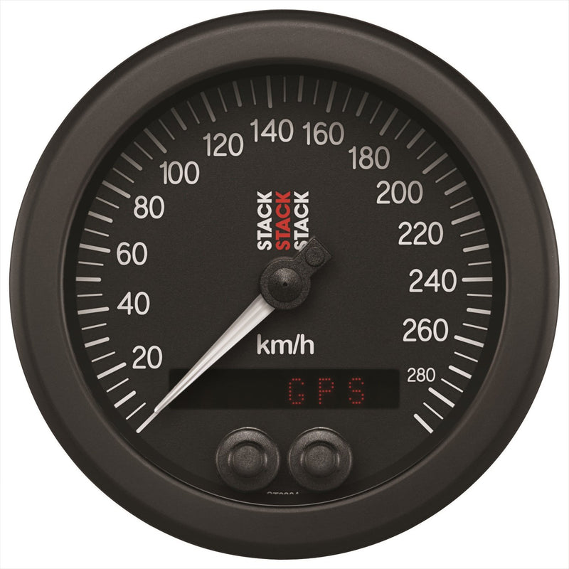 GPS Stack ST3804 Speedometer, 88Mm, Blk, 0-290 Km/H