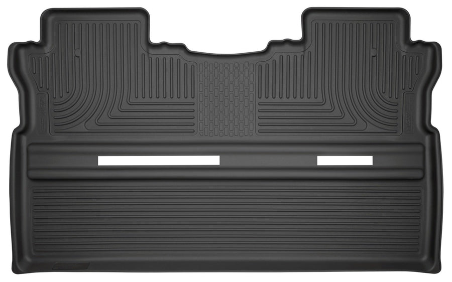 Husky Liners Floor Mats Weatherbeater | Fits 2017-2025 Honda Ridgeline | 2nd Row, 1-pc Black - 19431