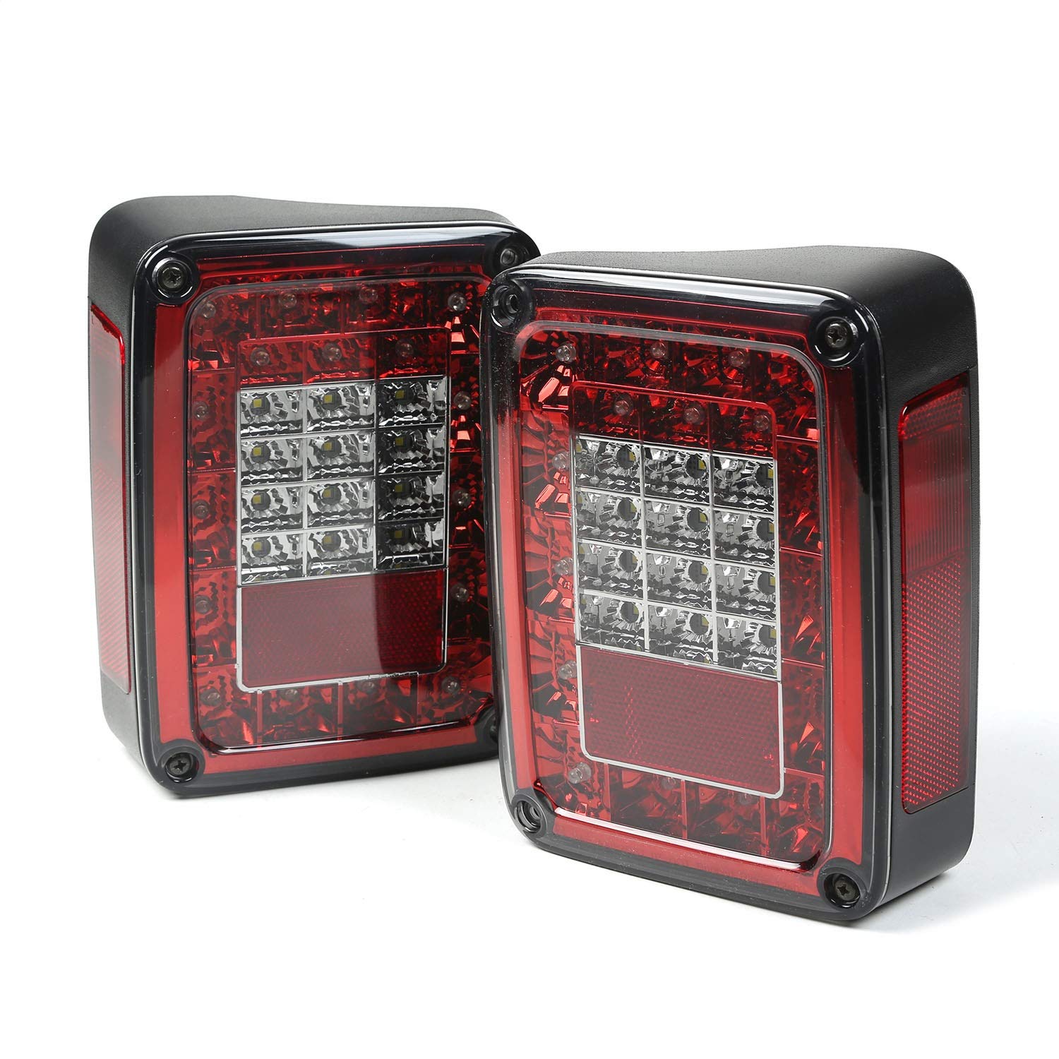 Tail Light Kit, LED, Smoke | Rugged Ridge | 12403.88 | Fits 2007-2018 Jeep Wrangler JK