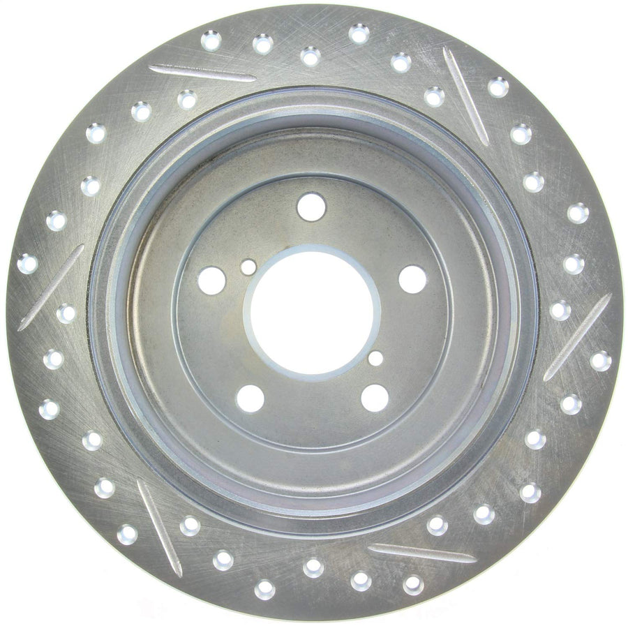 StopTech 227.47011R Brake Rotor Select Sport Drilled and Slotted; Rear Right