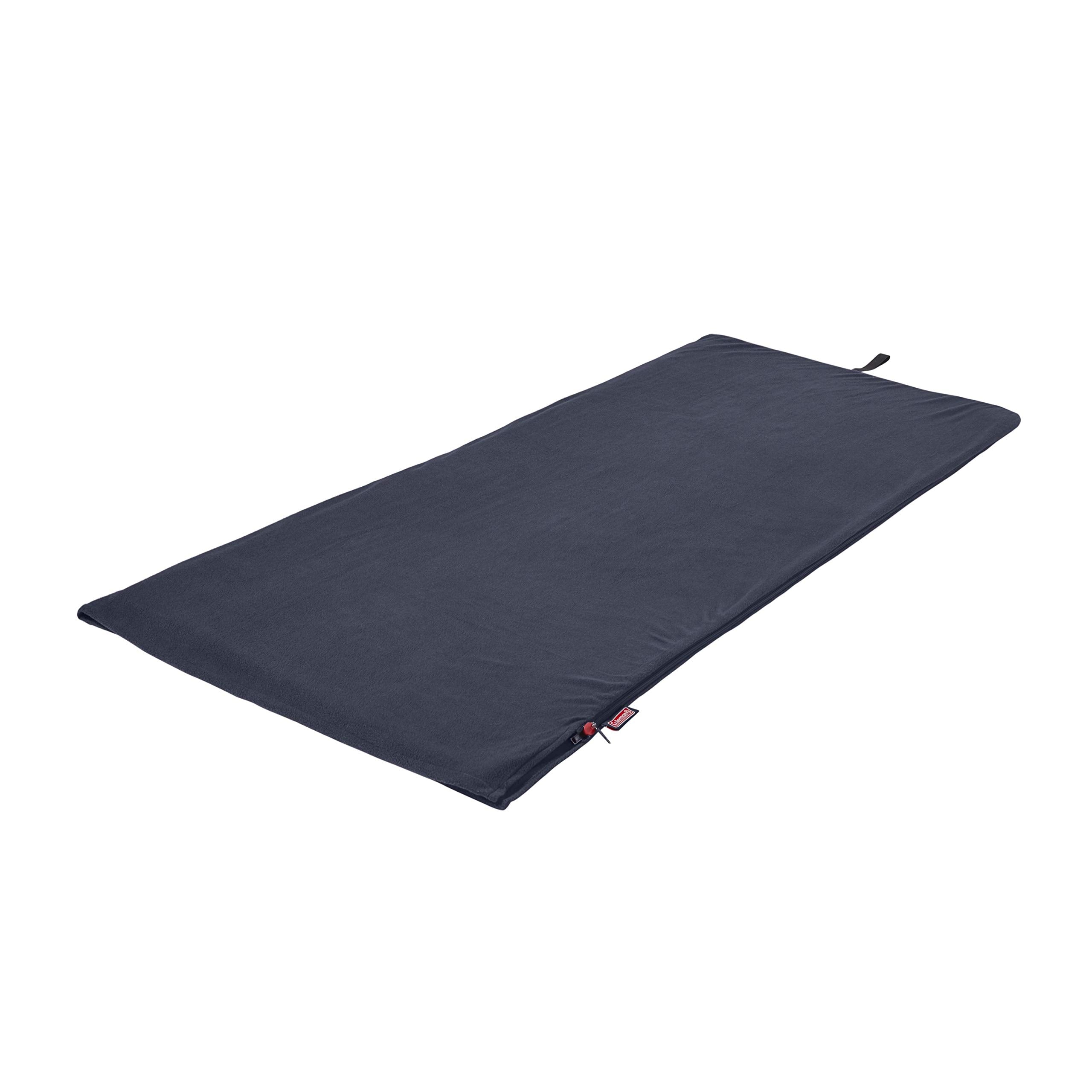 Coleman Fleece Stratus Sleeping Bag Liner, 50°F Sleeping Bag for Adults, Adds 12°F More Warmth When Used to Line Another Sleeping Bag, Stuff Sack Included