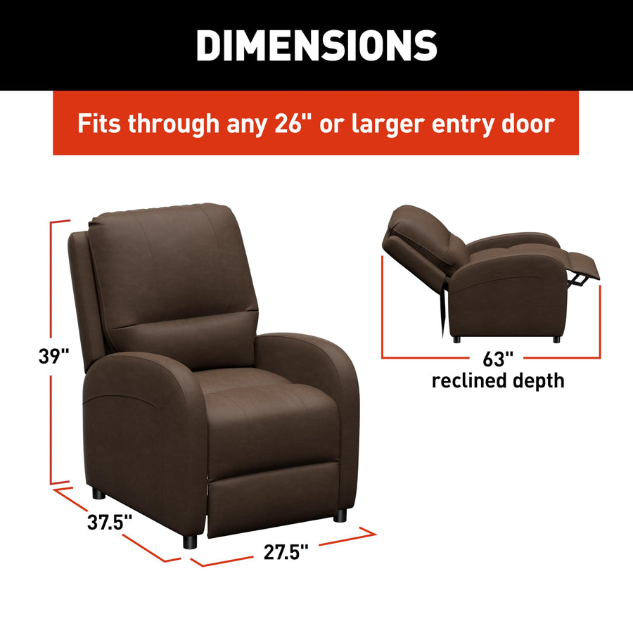 Signature THOMAS PAYNE RV Pushback Recliner with Easy Manual Recline Functionality, High-Density Foam - Satula 2024044212