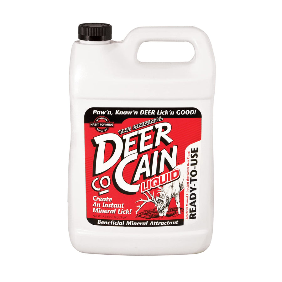 Deer Co-Cane EVOLVED HABITATS 9.5 lbs Liquid Mineral Attractant - Ready to Use All Year-Round Concentrated Mineral Lick Food Supplement - Mineral Site Activator