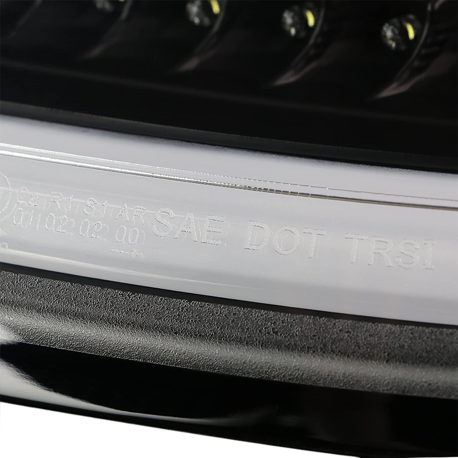 Black LED Tail Lights SPEC-D TUNING Compatible with 2005-2008 Porsche 911 997 Carrera/Carrera 4 / Carrera S/Carrera 4S / Targa 4 / Targa 4S, Left + Right Pair Assembly