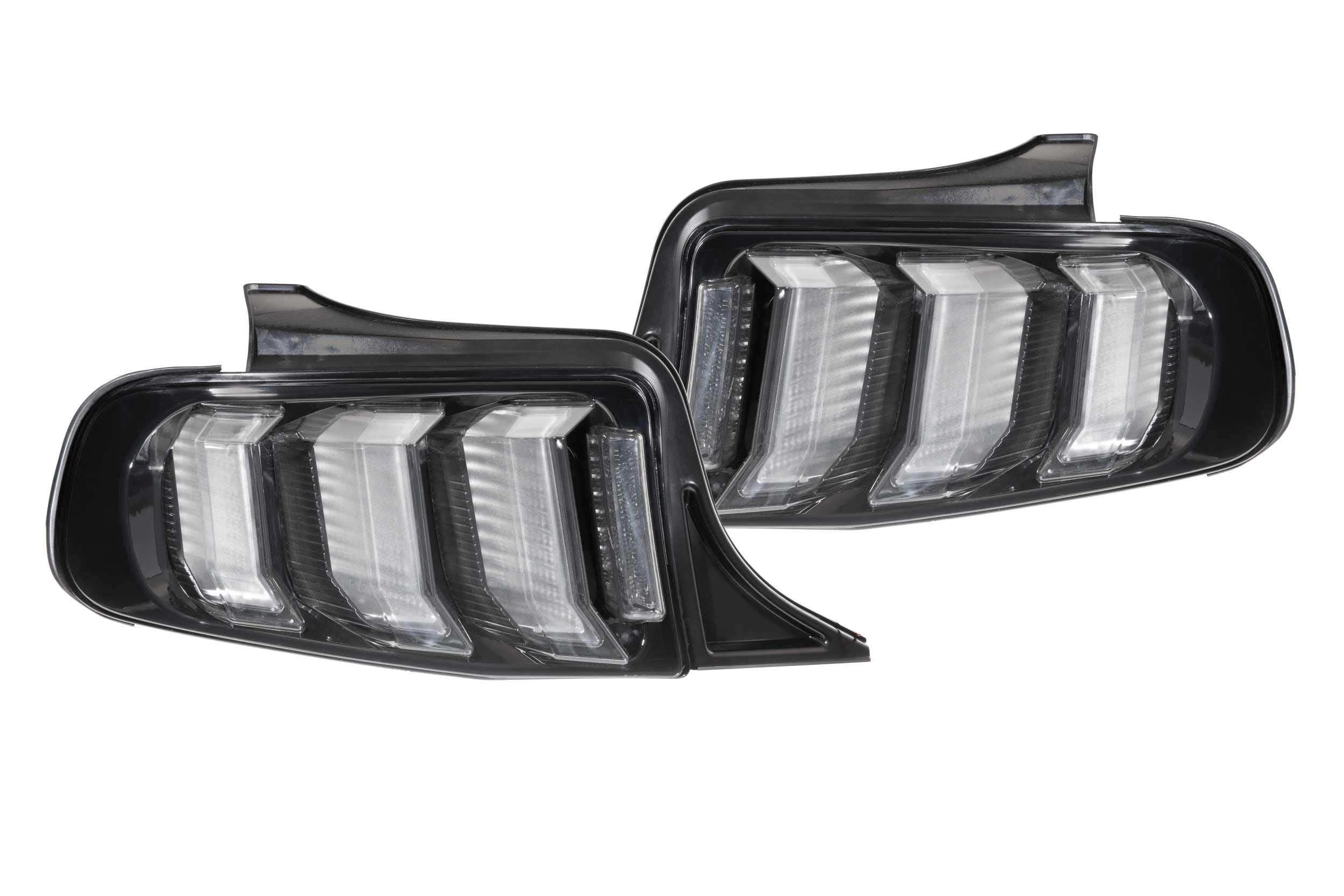 Morimoto XB LED Taillights (Red), Upgrade Plug and Play Housing, fits 2013-2014 Ford Mustang, DOT Approved Complete Assembly, LED Sequential Turn Signals, Brake, Reverse Lights (1x LF421.2)
