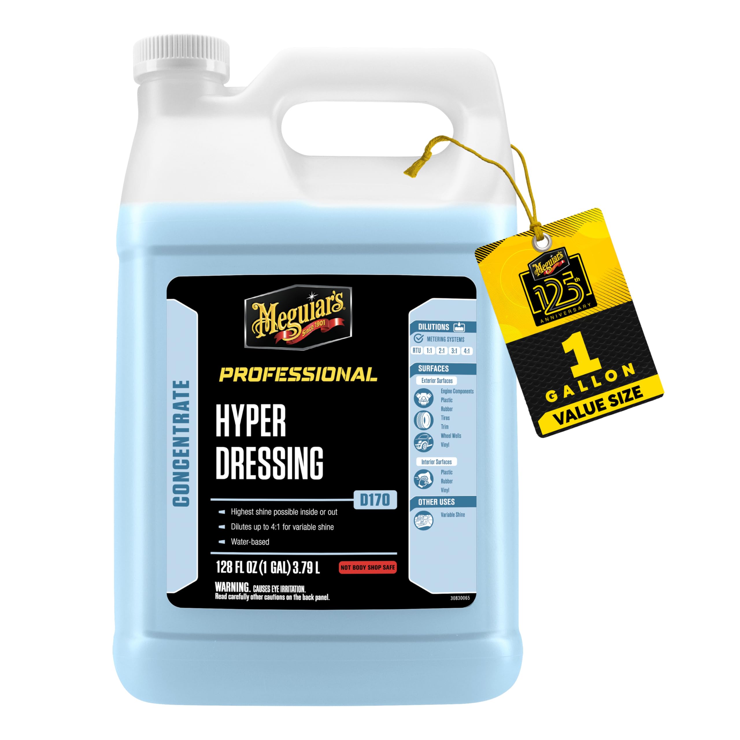 D17001 Meguiar's Hyper Dressing - 1 Gallon – Give Your Car’s Trim Pieces the Best Shine & Gloss