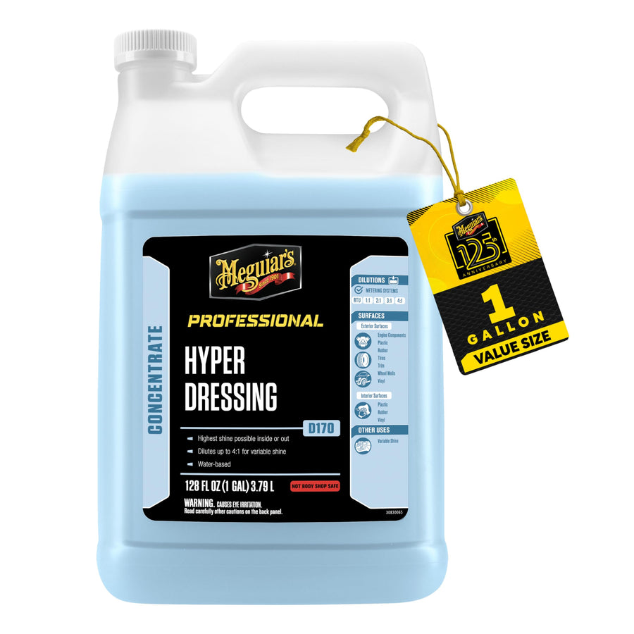 D17001 Meguiar's Hyper Dressing - 1 Gallon – Give Your Car’s Trim Pieces the Best Shine & Gloss