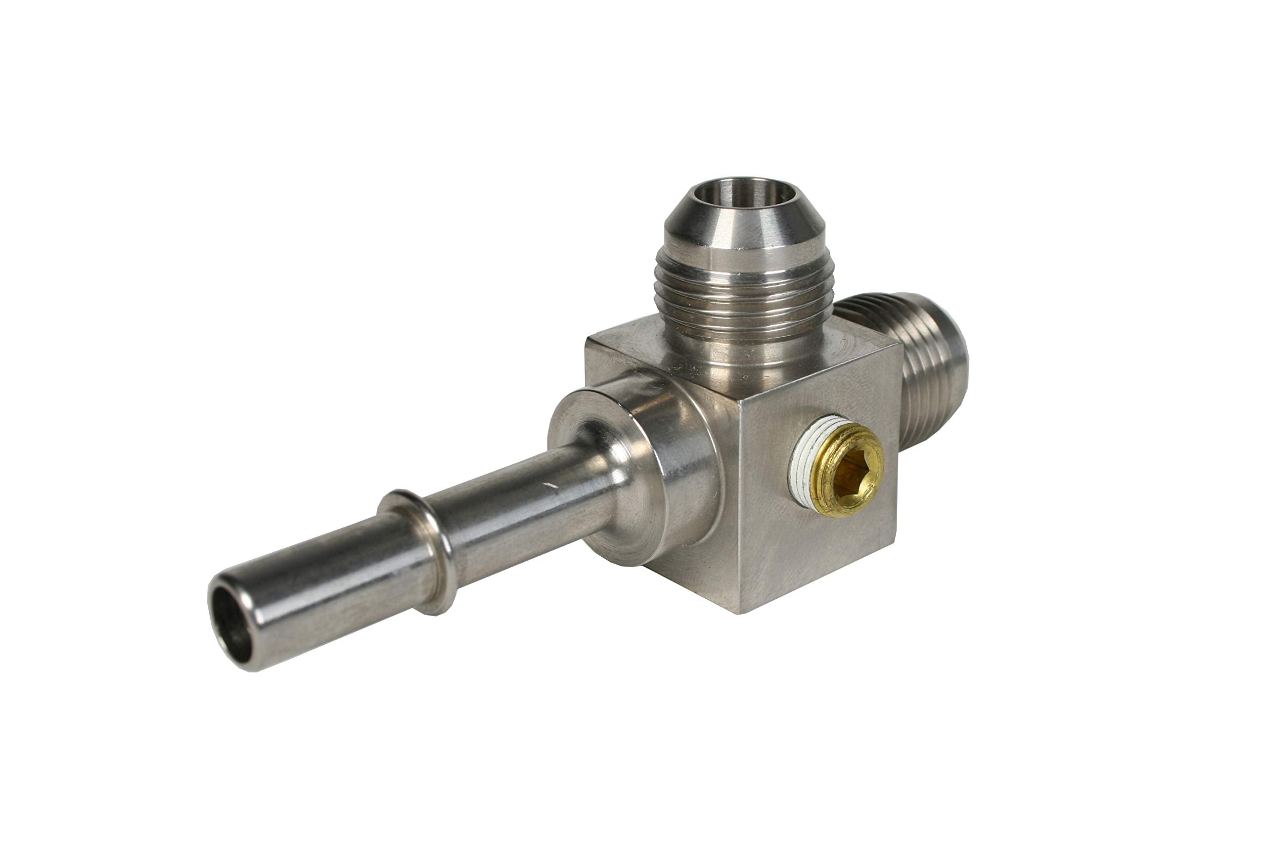 3/8 Male Quick Connect Tee Fitting Aeromotive 15116