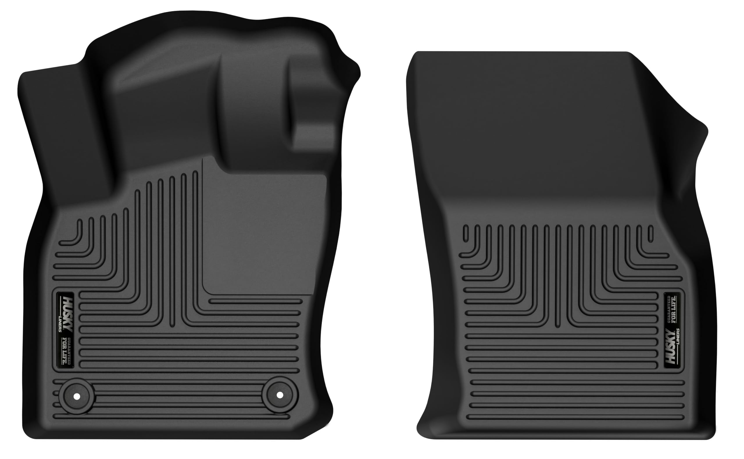 Weatherbeater Husky Liners Floor Mats | Fits 2022-2026 Volkswagen Taos | Front Row, 1-pc Black - 15781