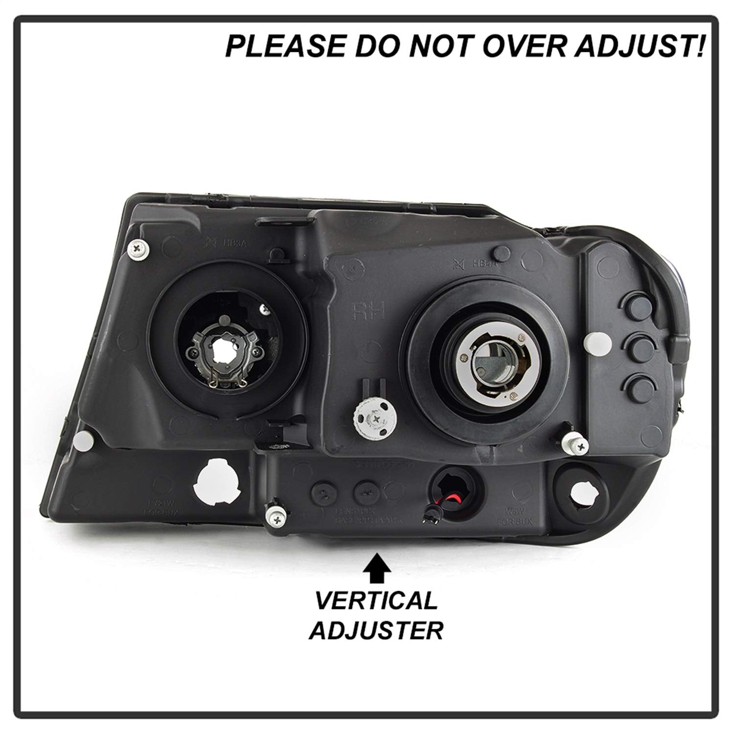 Jeep Grand Cherokee Spyder 5085221 99-04 Version 2 Light Bar Projector Headlights - Black