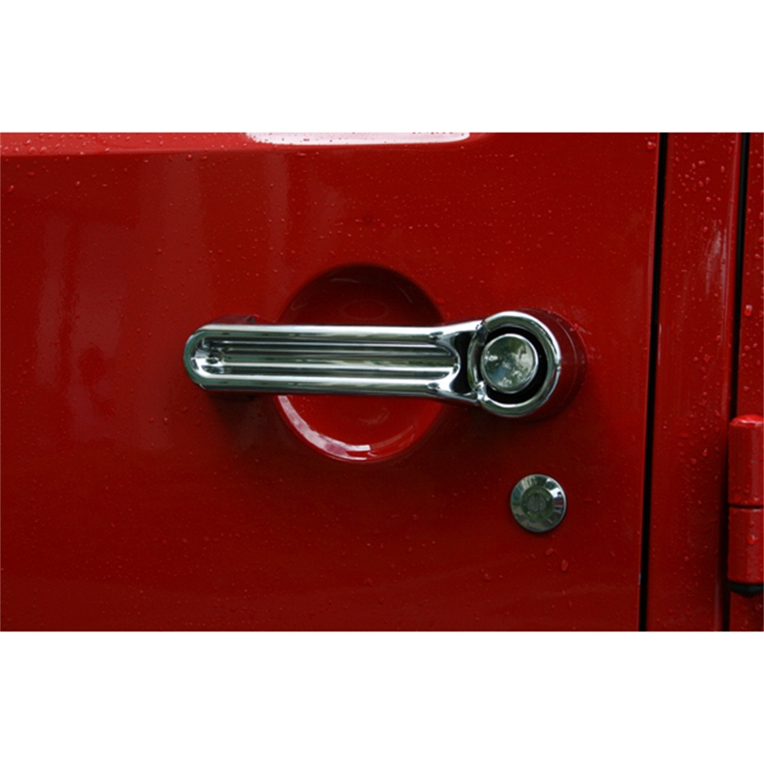 Rugged Ridge JK Door Handle Cover Kit for Jeep Wrangler | ABS Thermoplastic, Chrome | 13311.10 | Fits 2007-2018 Jeep Wrangler