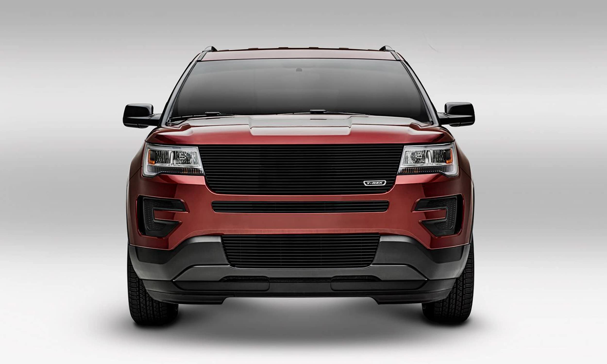 2016-2017 Explorer T-Rex Grilles Laser Billet Grille, Black, 1 Pc, Replacement, without Logo Recess - PN #6216651