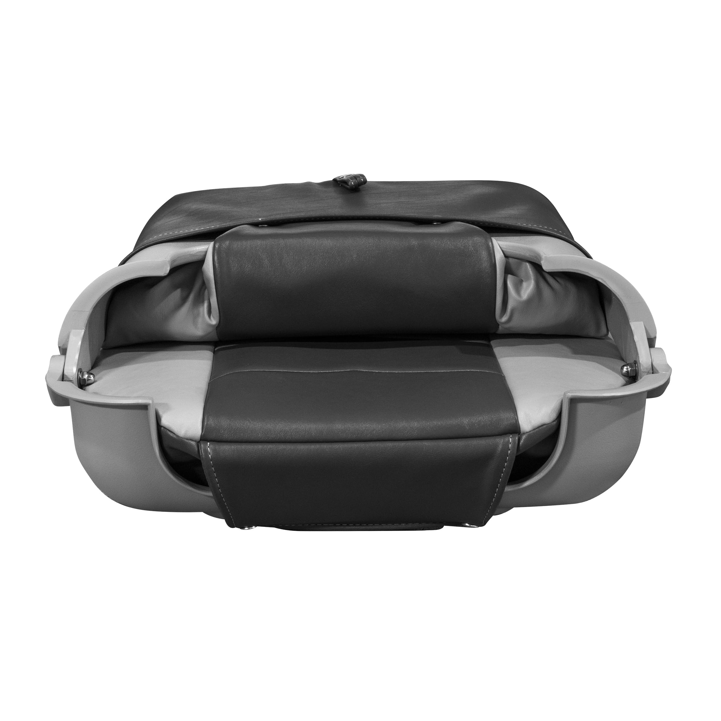 Pro Angler Wise 3309-1881 Series Fold Down Boat Seat - Marble/Regal Red/Charcoal