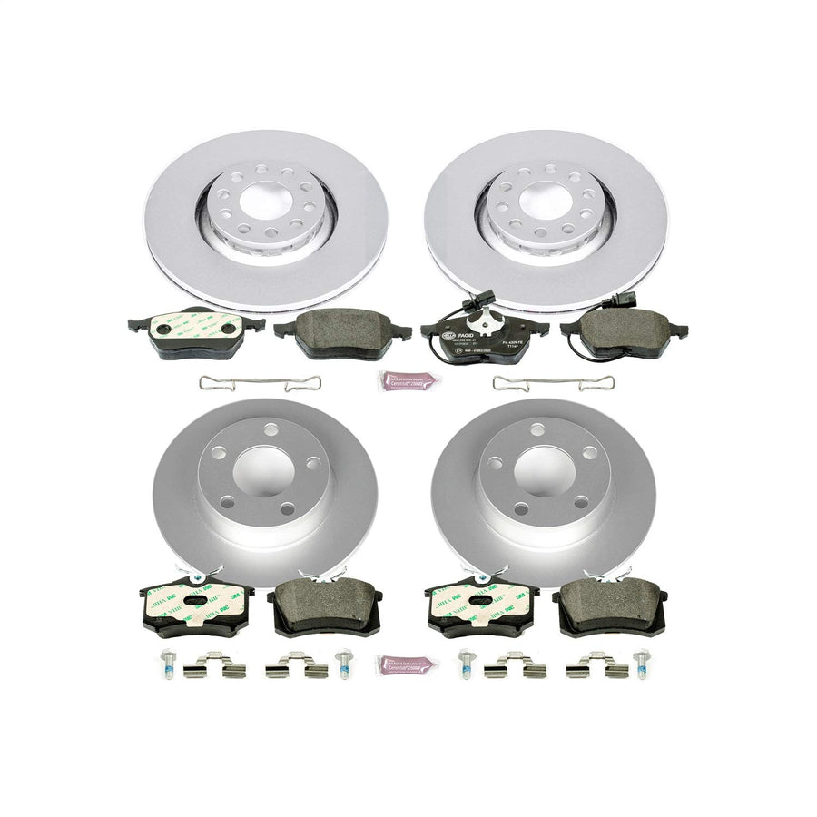 Euro-Stop Brake Kit Power Stop Front & Rear Audi For Audi A6 Quattro 1998-2004 [Model Specific]