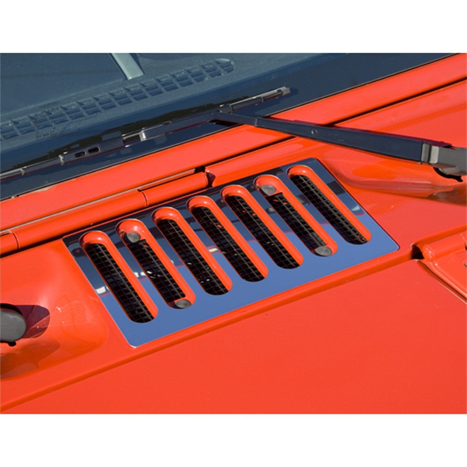 Cowl Vent Cover Rugged Ridge for Jeep Wrangler JK | Stainless Steel | 11117.05 | Fits 2007-2018 Jeep Wrangler JK