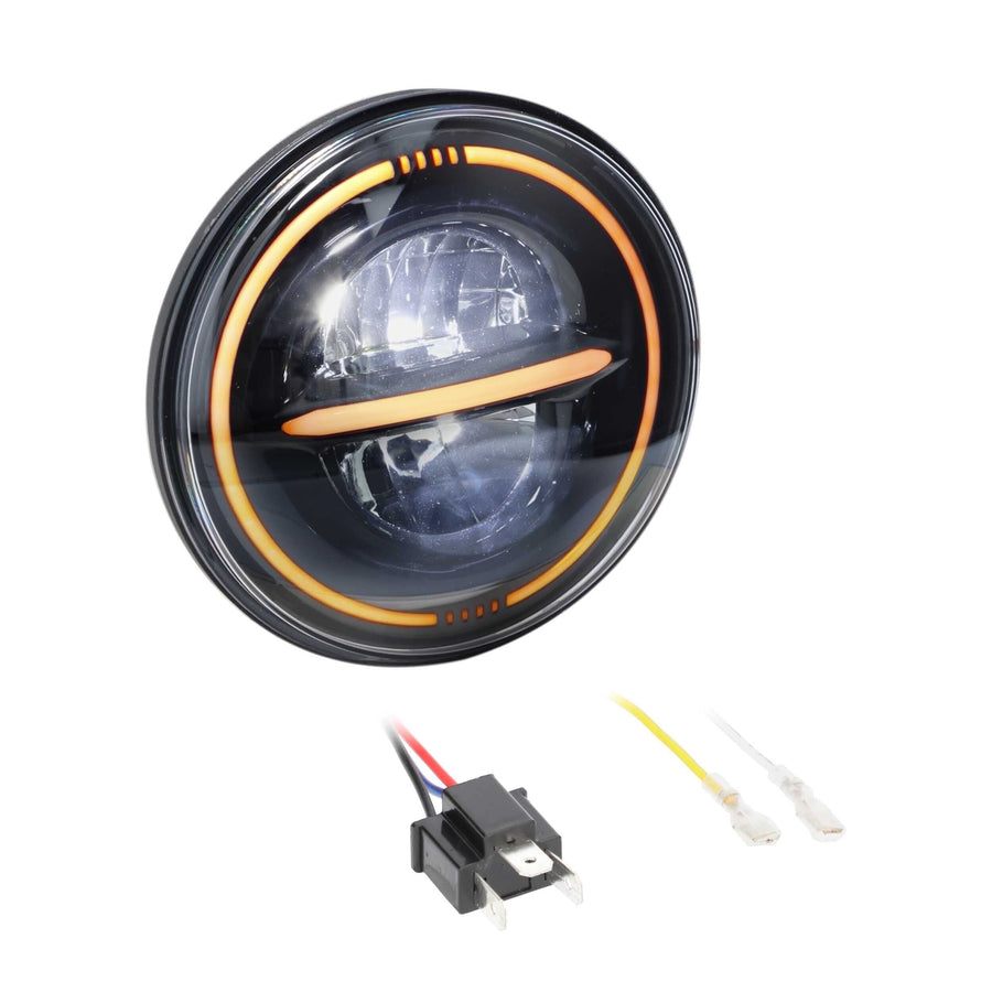 7" Reflector Headlight with Full Halo - Metra (BC-709B)