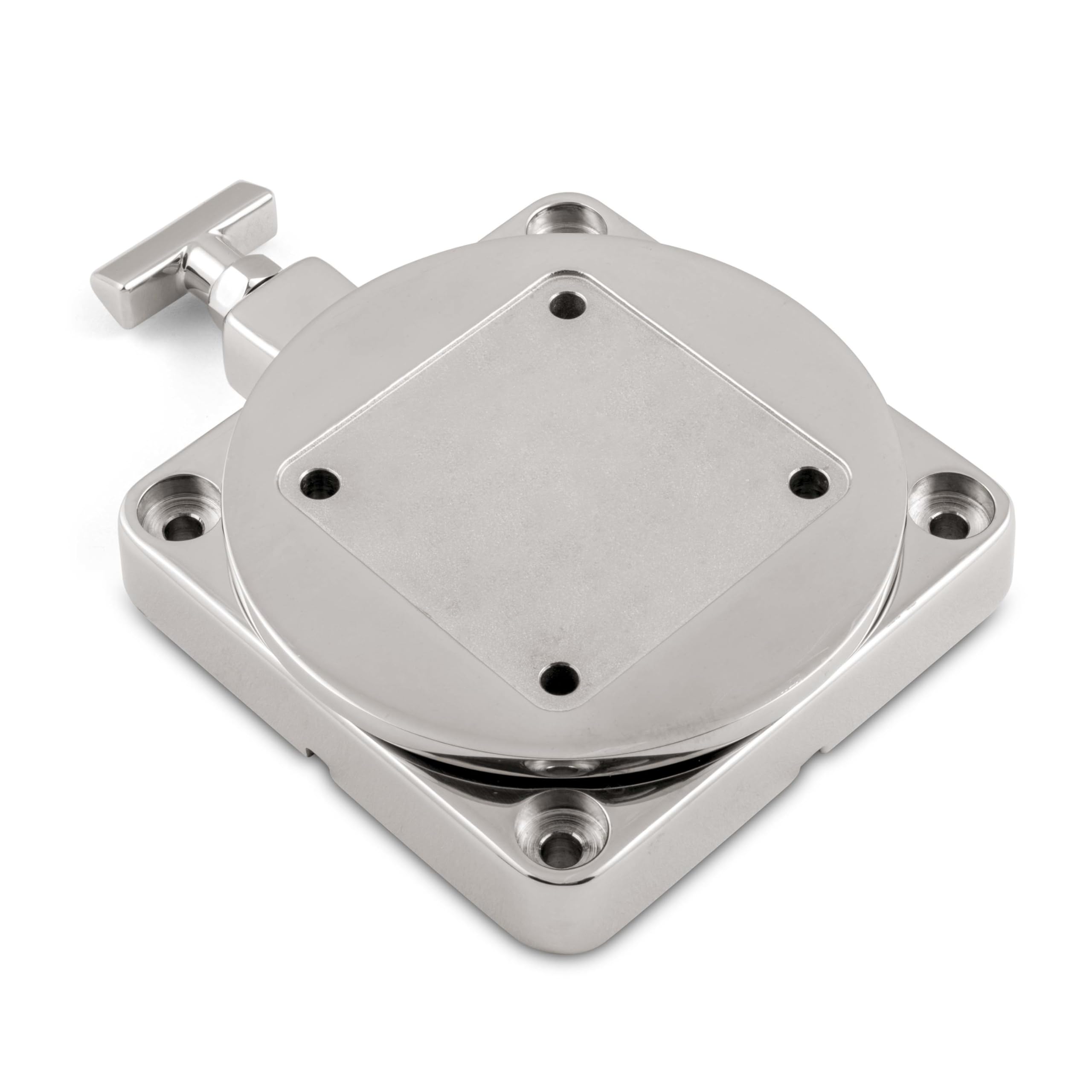 Low-Profile Cannon Swivel Downrigger Mounting Base for Boats – Stainless Steel