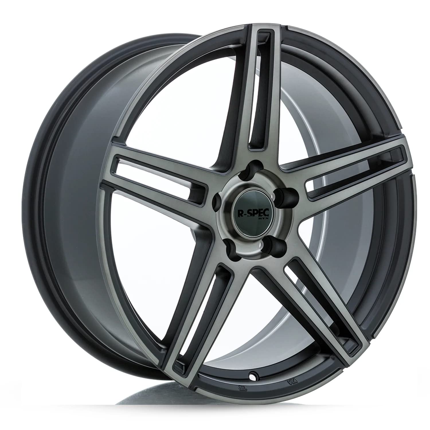 Custom RTX MYSTIQUE Wheel - 19x9.5, 35 Offset, 5x120.65 Bolt Pattern, 74.1mm Hub - Satin Black with Machined Bronze Face Rim