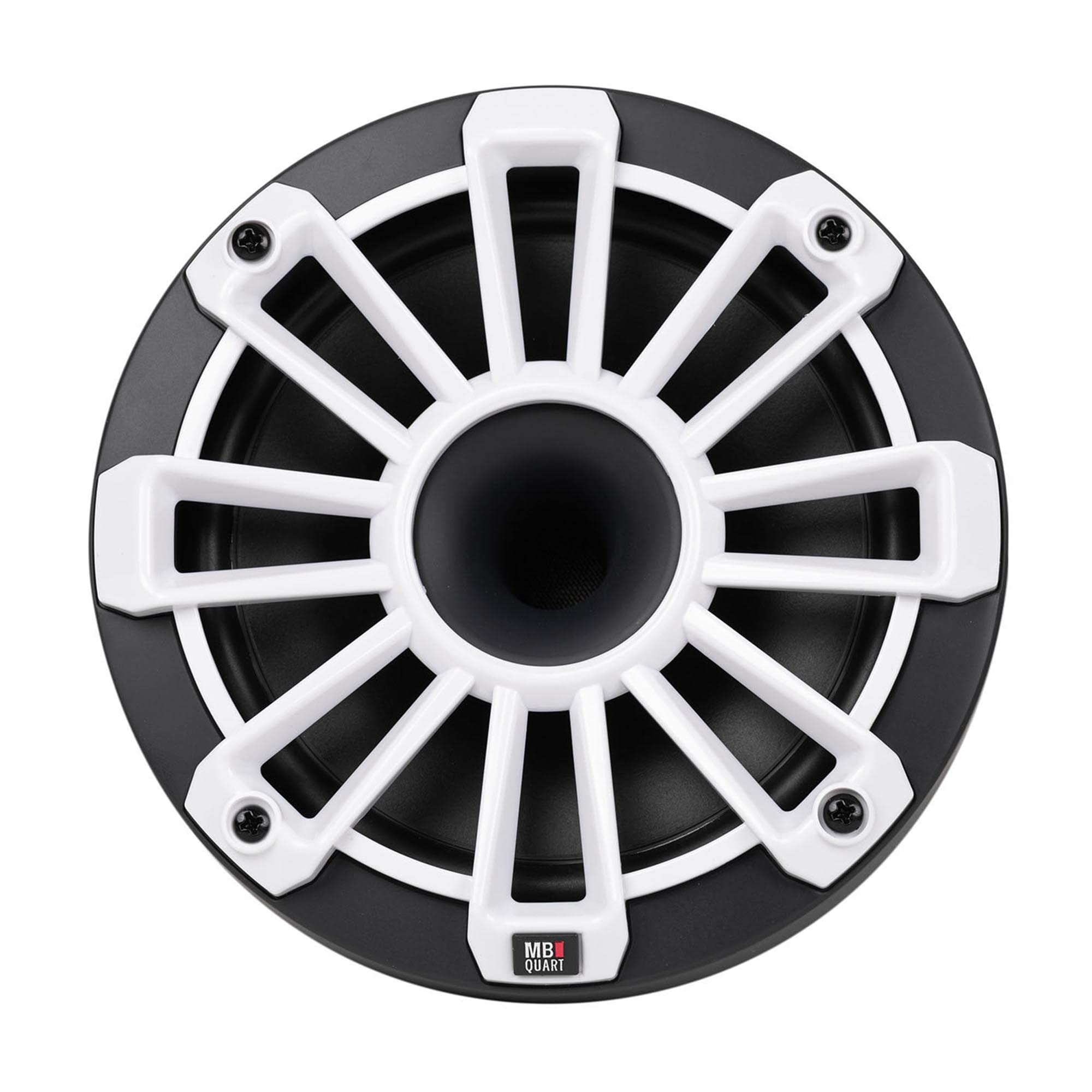 Nautic MB Quart NH2-116 6.5 Inch Marine Compression Horn Speakers. Black, Silver and White Grills Included