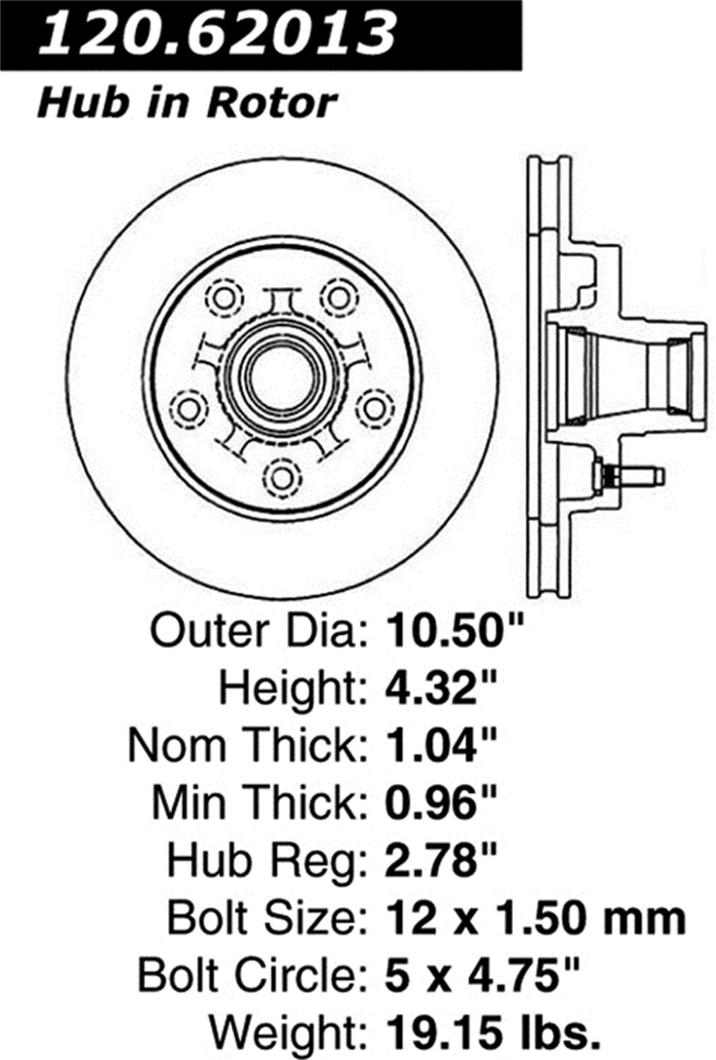 Sport Drilled/Slotted Brake Rotor StopTech 127.62013L (Front Left), 1 Pack