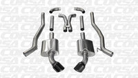 Corsa Cat Back Exhaust 14968BLK (Dual Rear Exit with Black Twin Pro Series Tips), 1 Pack