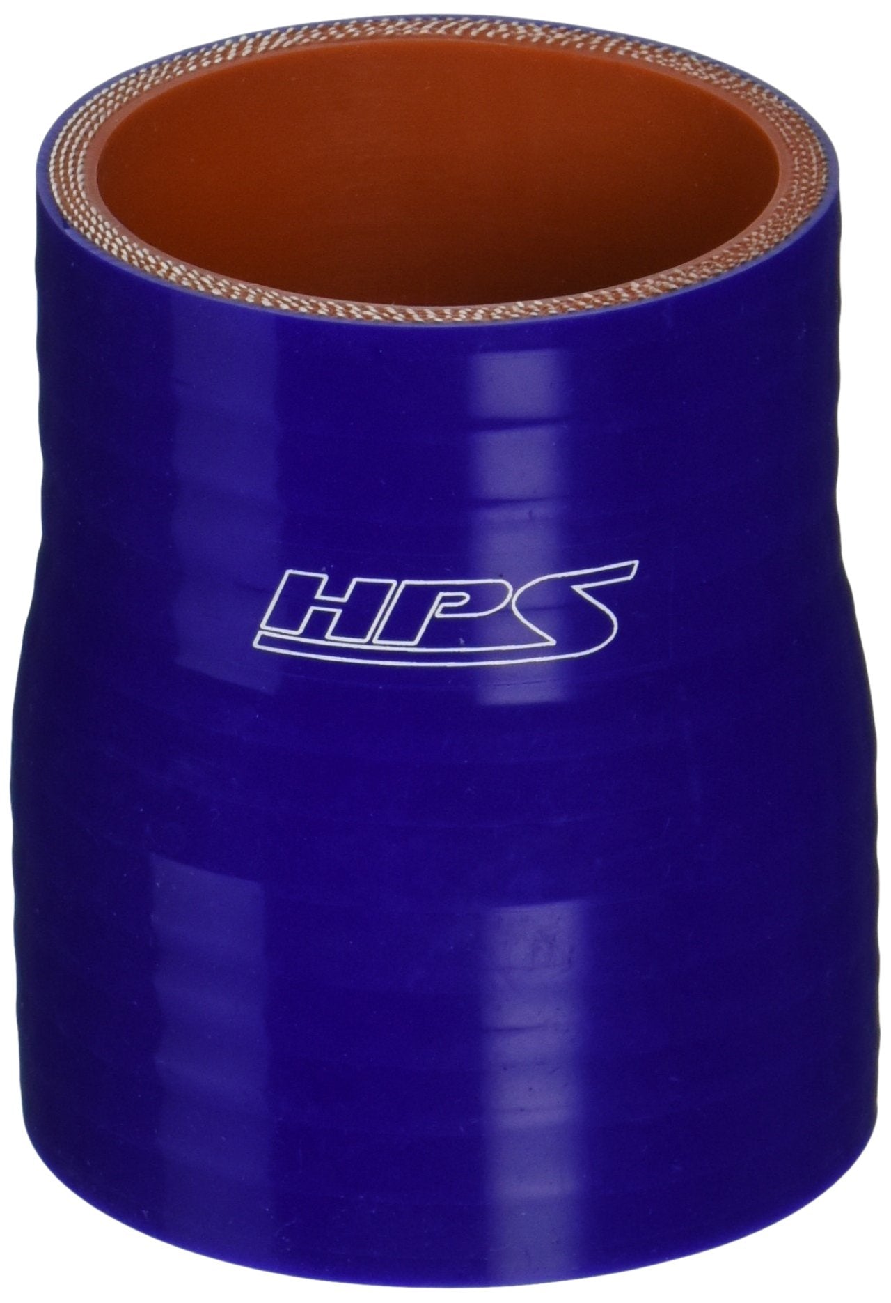 HPS Silicone HTSR-200-225-BLUE High Temperature 4-ply Reinforced Reducer Coupler Hose, 80 PSI Maximum Pressure, 3" Length, 2" > 2-1/4" ID, Blue