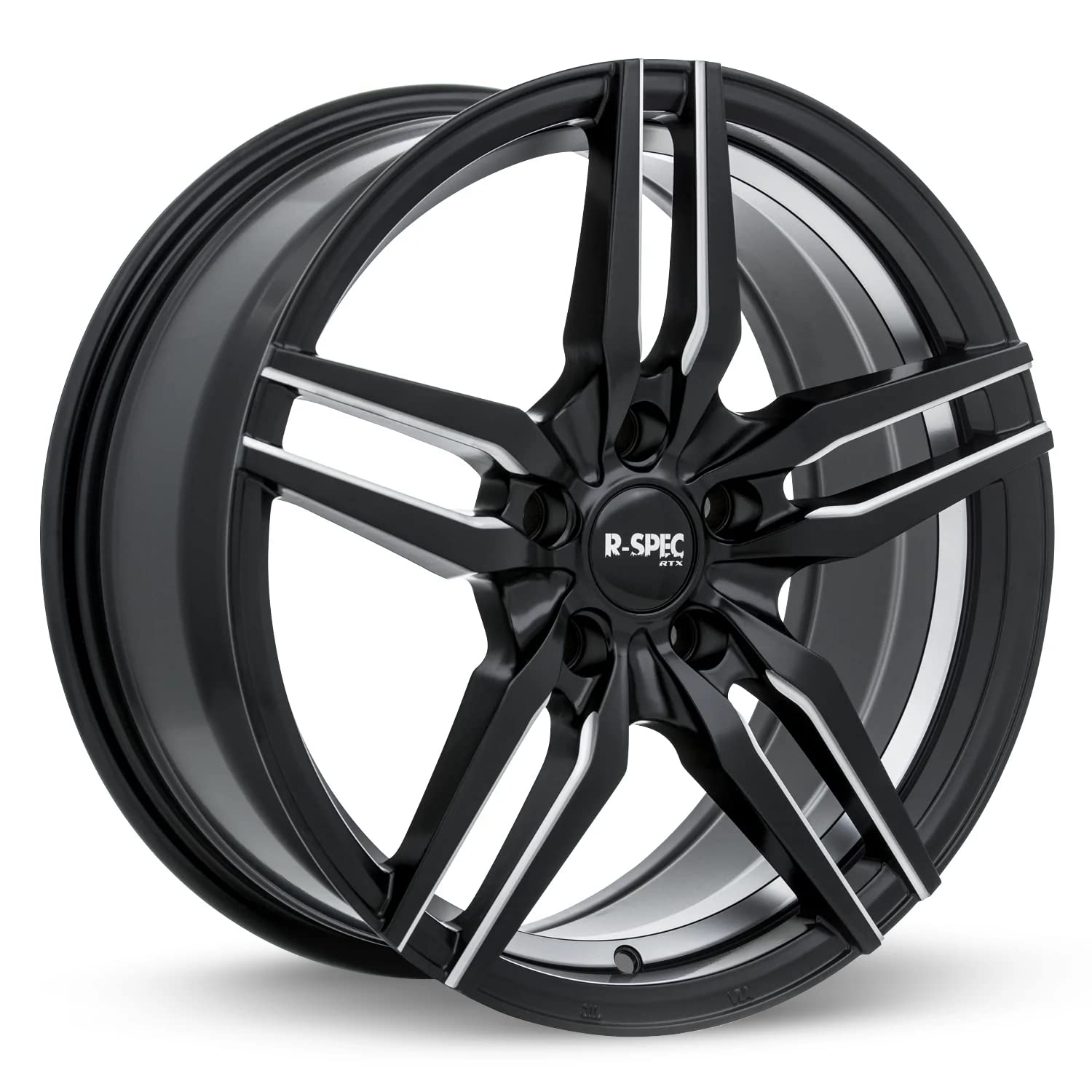 Custom RTX ZENITH Wheel - 19x9.5, 38 Offset, 5x120.65 Bolt Pattern, 72.6mm Hub - Satin Black with Milled Accents Rim