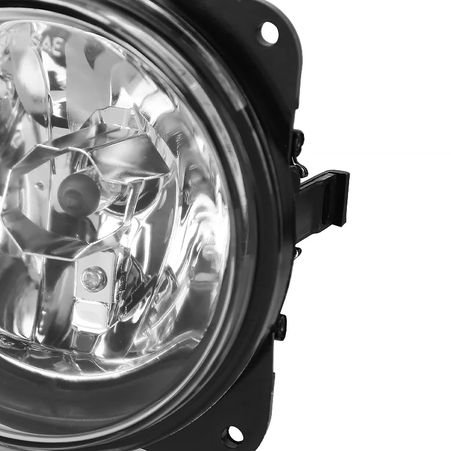 Fog Lights Spec-D Tuning Clear Lens +H10 Bulbs Compatible with Ford Focus 2000-2004, 2003-2004 Mustang, 2005-2007 Escape, L+R Pair Assembly