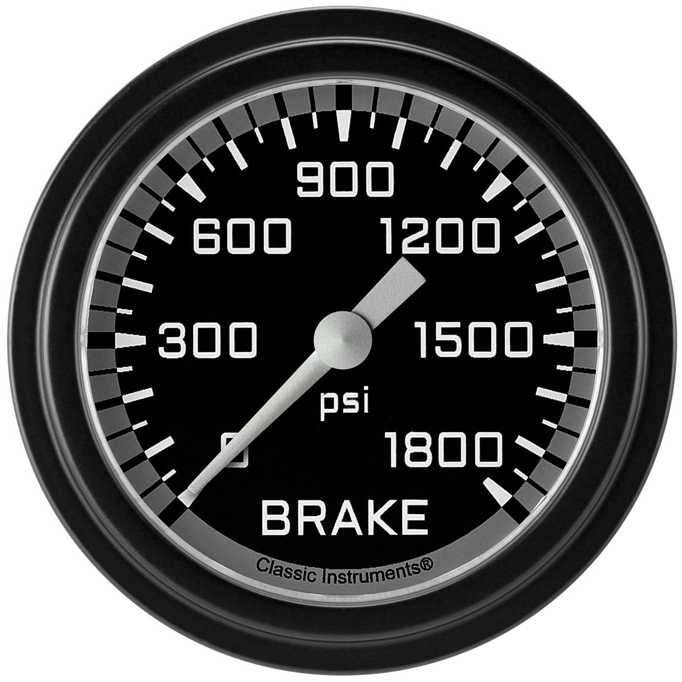 AX367GBLF Classic Instruments AutoCross Gray 2-5/8" Brake Pressure Gauge