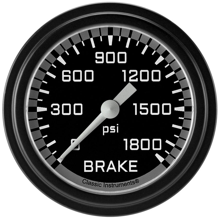 AX367GBLF Classic Instruments AutoCross Gray 2-5/8" Brake Pressure Gauge