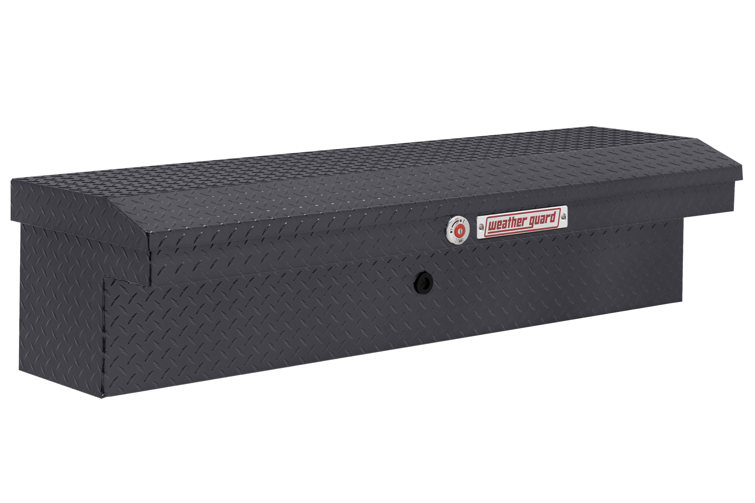 Weather Guard 56in Model 178-6-04 Low Profile Lo-Side Box, Aluminum, Gunmetal Gray, 4.0 cu ft