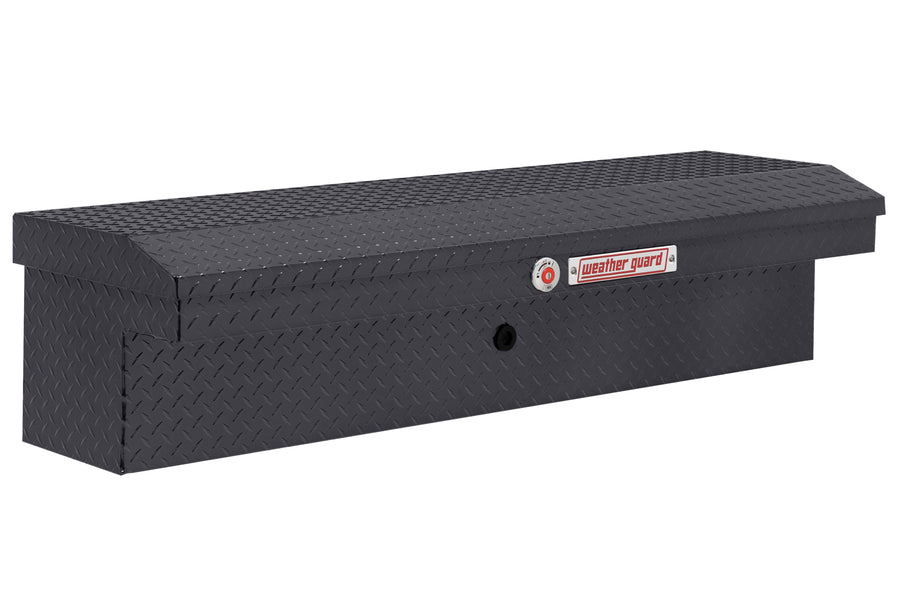 Weather Guard 56in Model 178-6-04 Low Profile Lo-Side Box, Aluminum, Gunmetal Gray, 4.0 cu ft