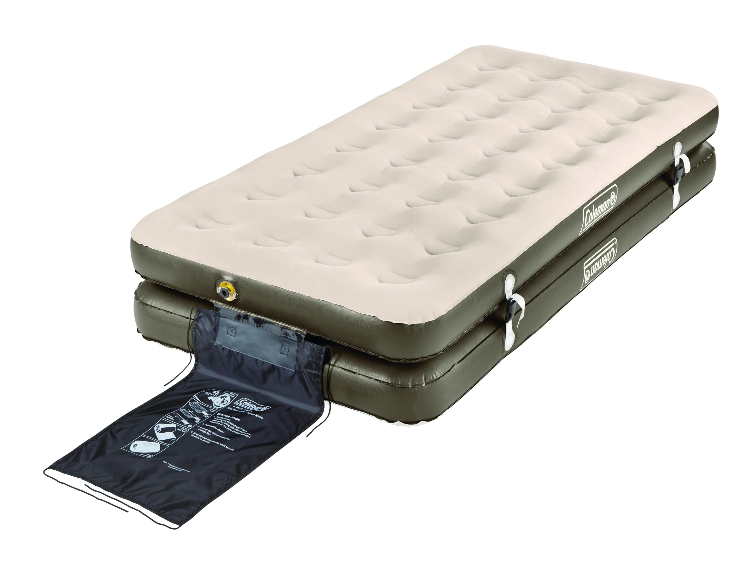 Coleman Single-High EasyStay Plus 4-in-1 Convertible Twin Air Mattress, Ideal for Camping and Home Use