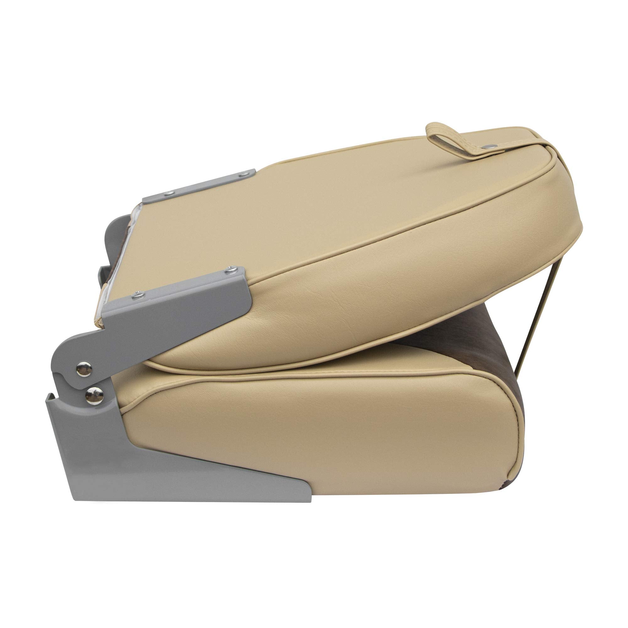 8WD588PLS-662 Wise Standard High Back Boat Seat, Sand/Brown