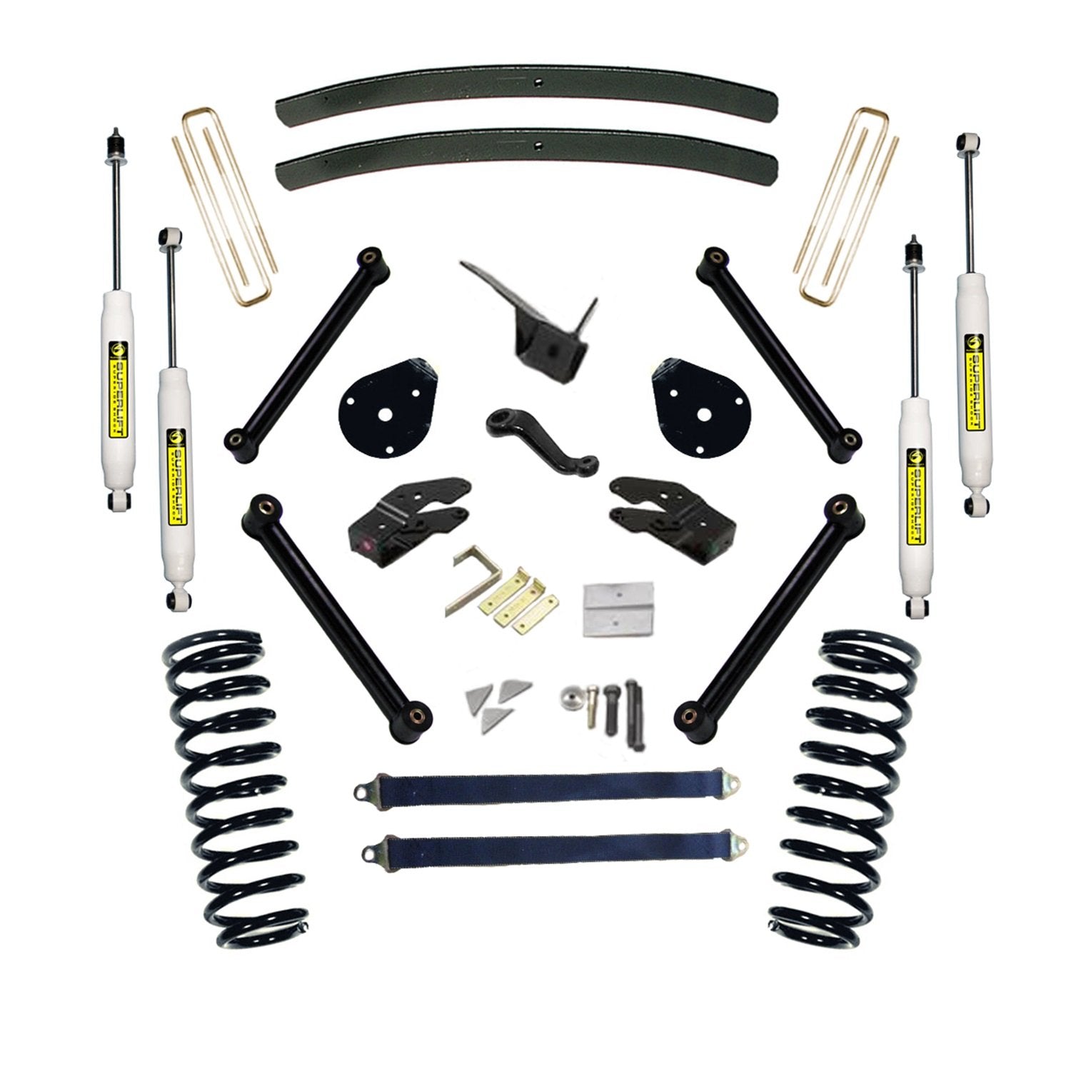SUPERLIFT SUSPENSION RealTruck 5" Lift Kit for RAM 2500/3500 | Complete Lift Kit with Front & Rear Shadow Series Shocks and Radius Arms | K336 | Fits 2000-2002 Dodge RAM 2500 / 3500 Diesel Engine