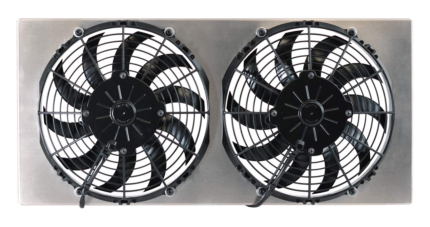 High Output Derale Dual Radiator Fan 16812
