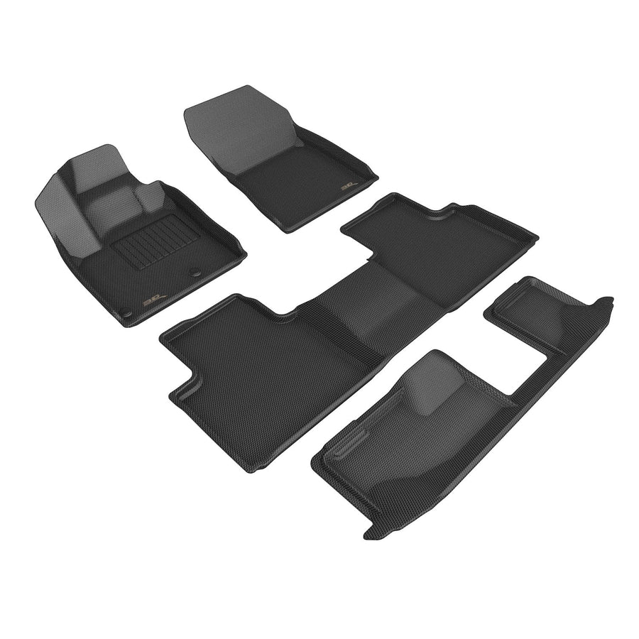 Kagu 3D MAXpider Custom Fit Floor Mat (Black) Compatible with Mitsubishi Outlander 2022-2026 - Full Set
