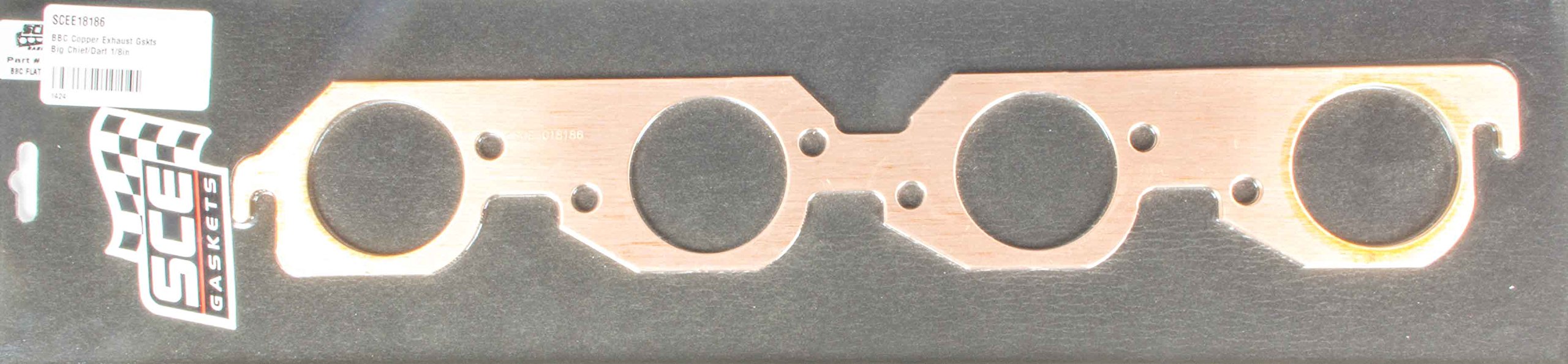 Exhaust Gasket SCE E18186 (BBC Copper Big Chief/Dart 1/8in)