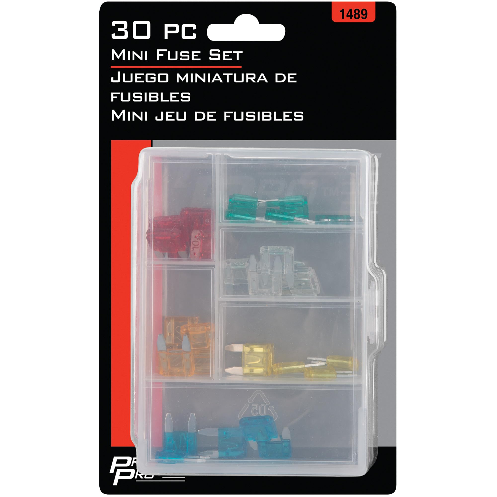 1489 Performance Tool Variety of Fuses for Many Amperages - Storage Case Included - Essential Automotive and Electrical Tool Kit