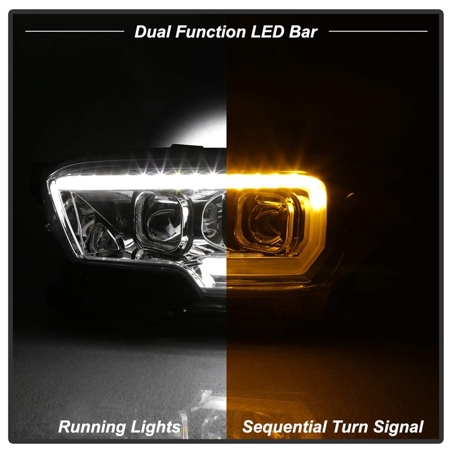 Projector Headlights Xtune (PRO-JH-TTA16-SR-C) (Akkon)