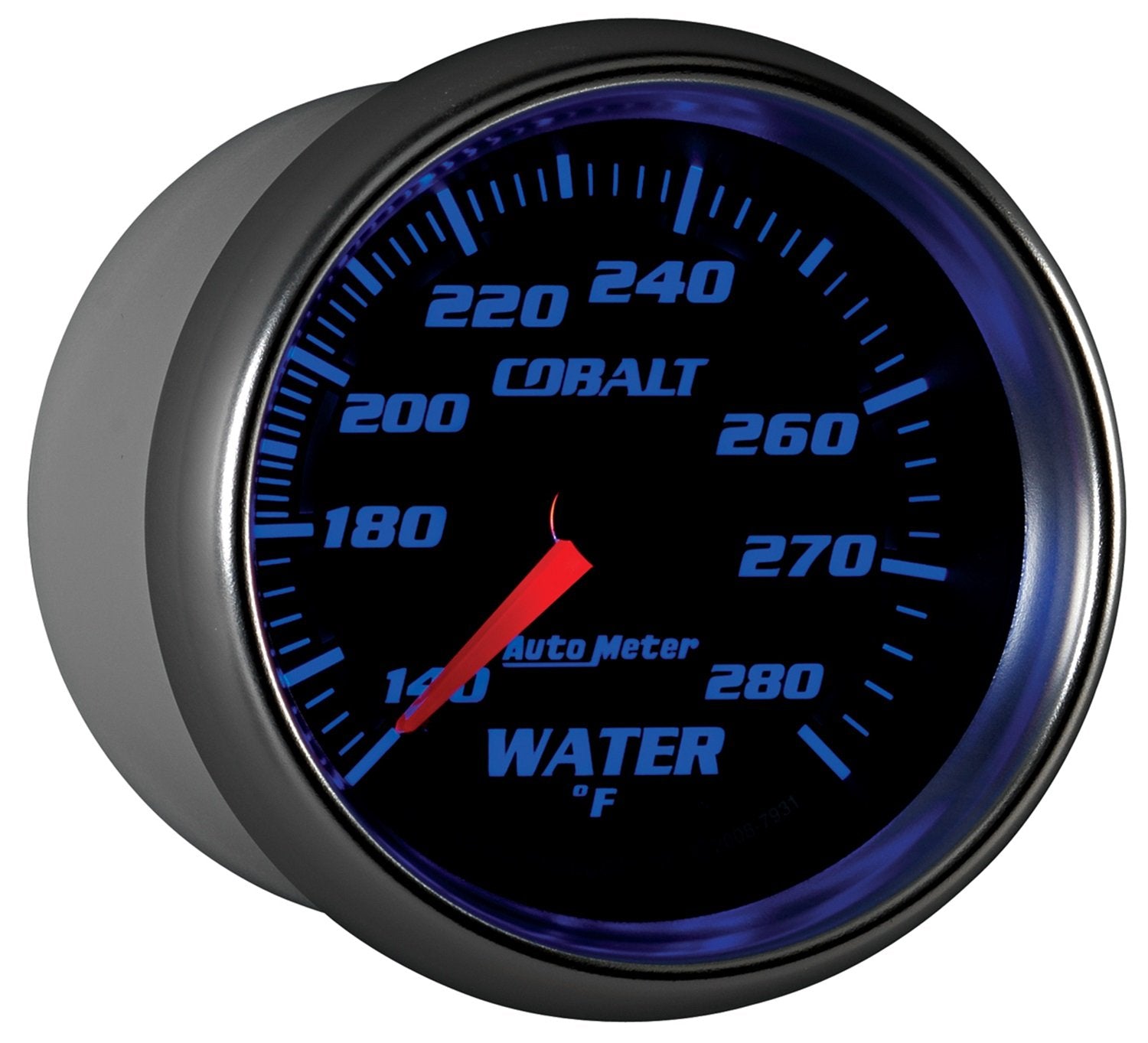 Auto Meter Cobalt 2-5/8" 140-280 Degree F Mechanical Water Temperature Gauge 7931