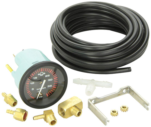 Amega Outboard Water Pressure Kit Sierra International 68357P - 2", 40 PSI, Black, Large