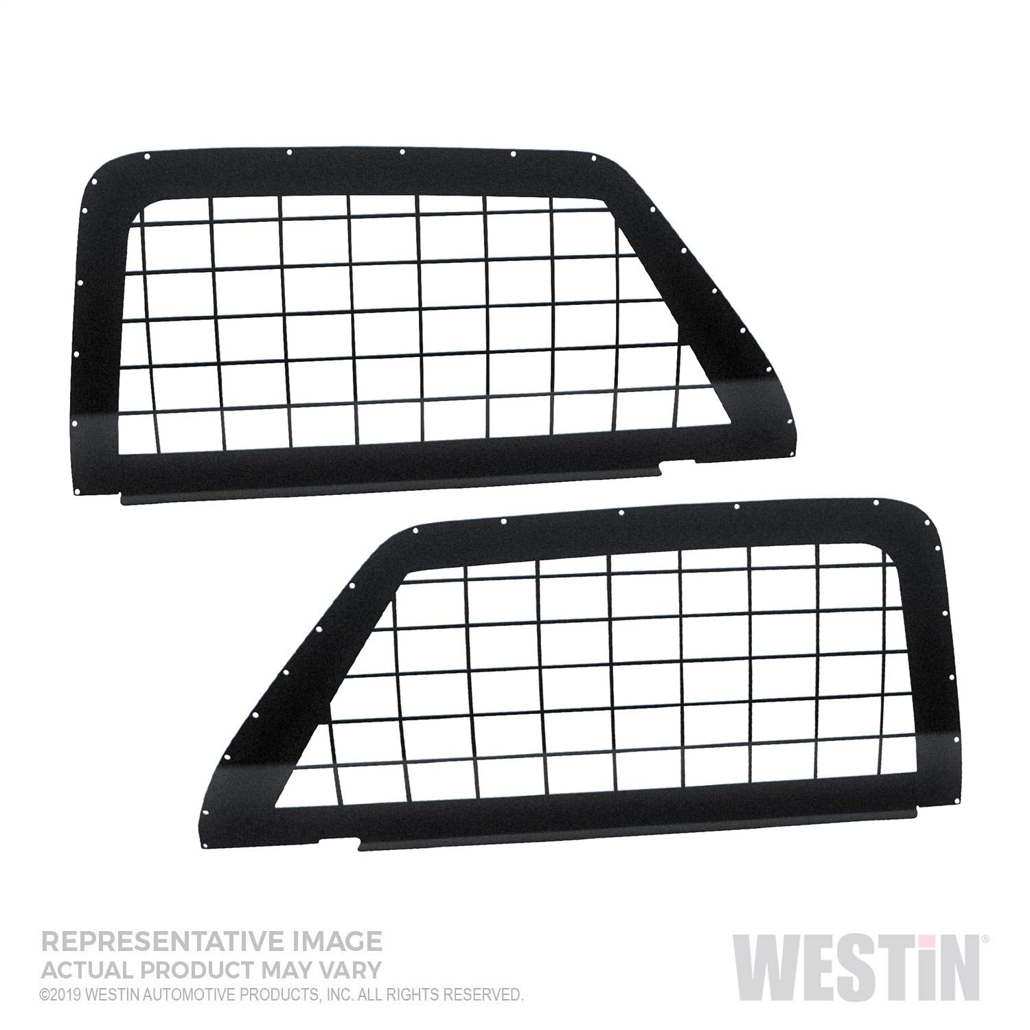 Defender 35-16005 Westin Black Side Window Guards Defender Side Window Guards