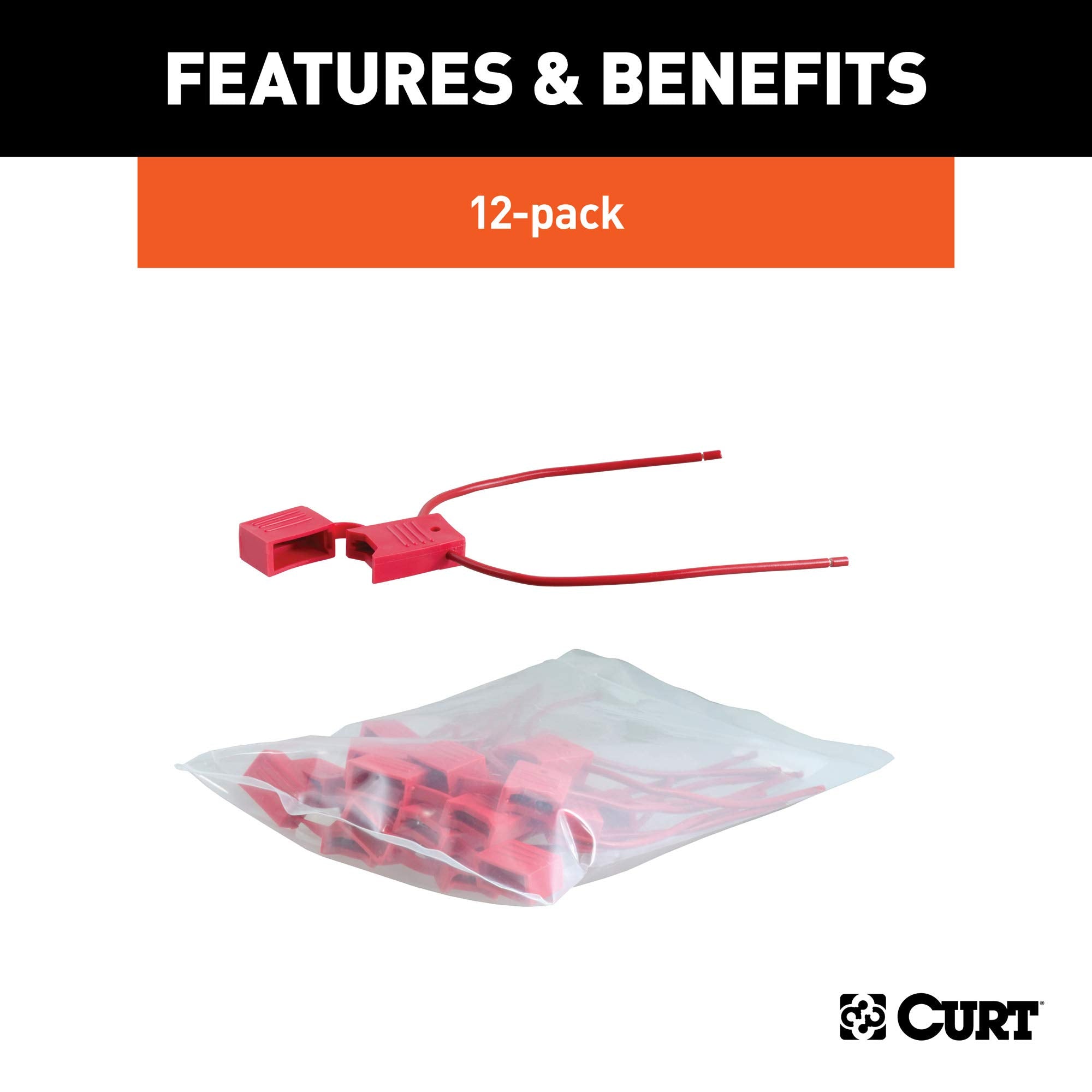 CURT Splice-In 58470 Inline Fuse Holders, 12-Pack