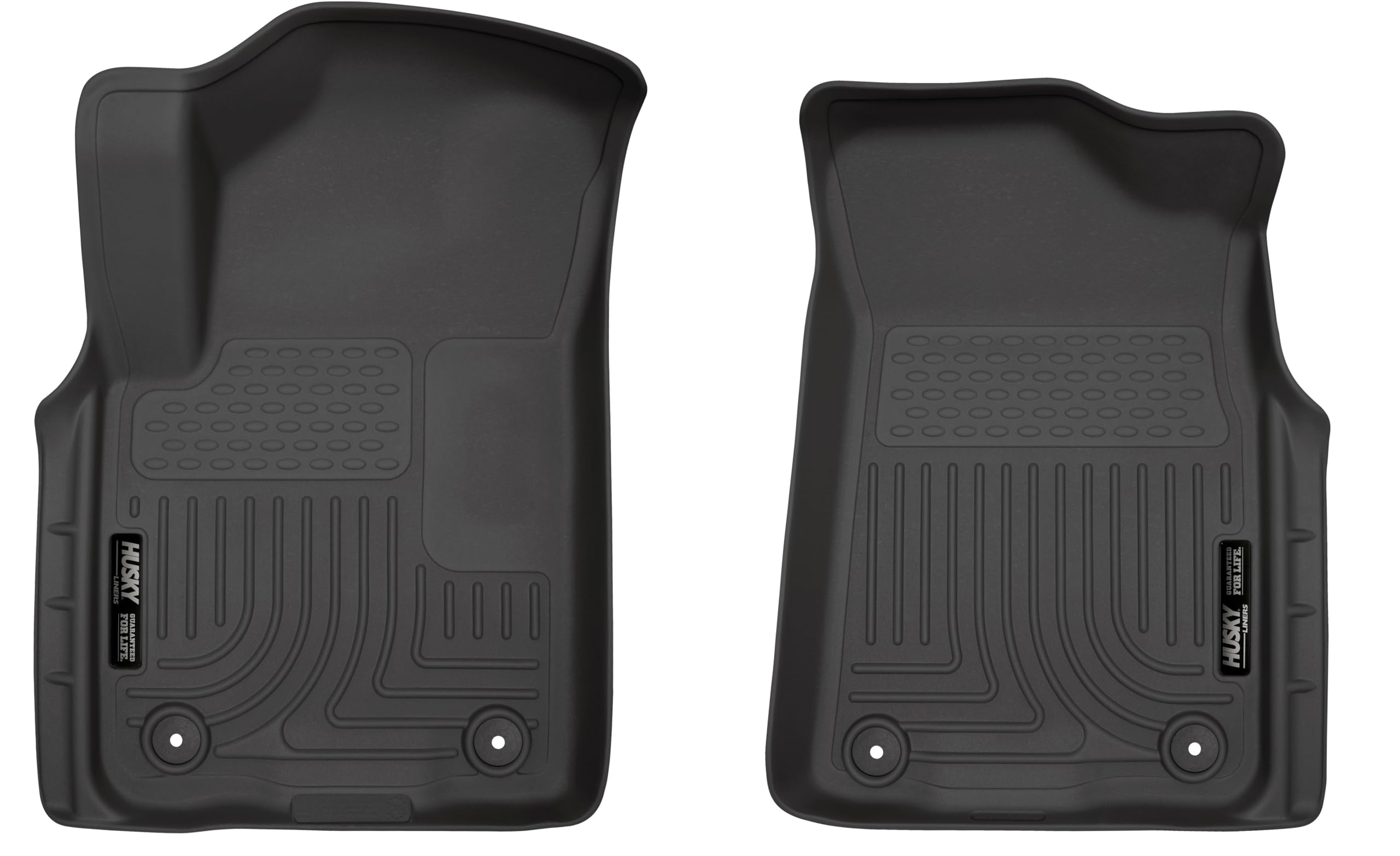 Husky Liners Floor Mats Weatherbeater | Fits 2019-2024 Infiniti QX80; 2019-2024 Nissan Armada | Front Row, 1-pc Black - 15231